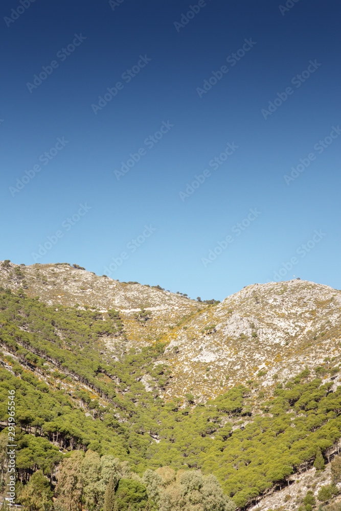 landscape image of mountain in spain