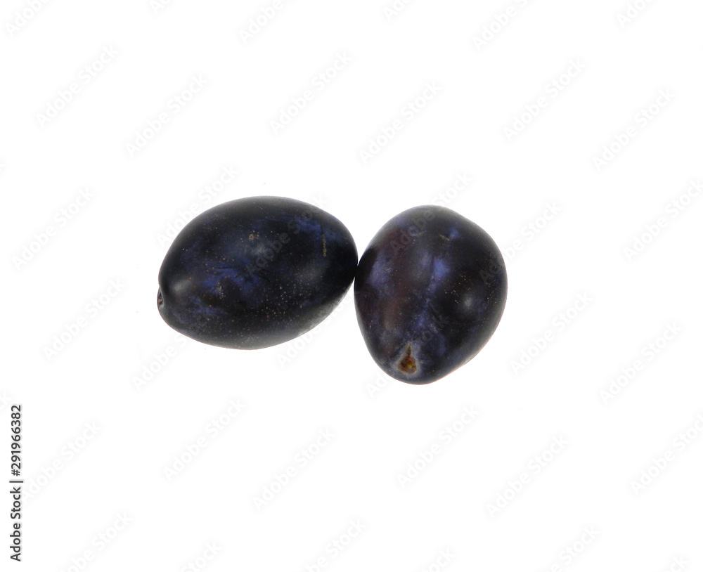 plum isolated on white background plum isolated on white background