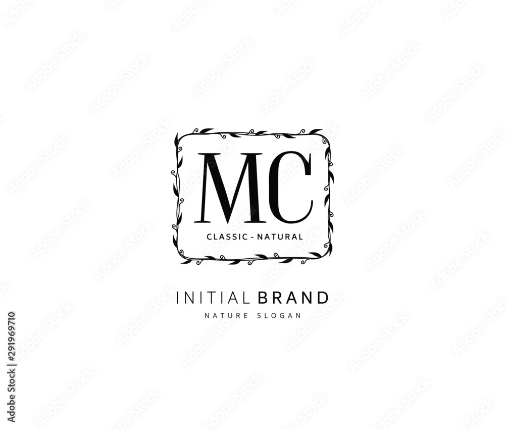 M C MC Beauty vector initial logo, handwriting logo of initial signature, wedding, fashion, jewerly, boutique, floral and botanical with creative template for any company or business. M C MC Beauty vector initial logo, handwriting logo of initial signature, wedding, fashion, jewerly, boutique, floral and botanical with creative template for any company or business.