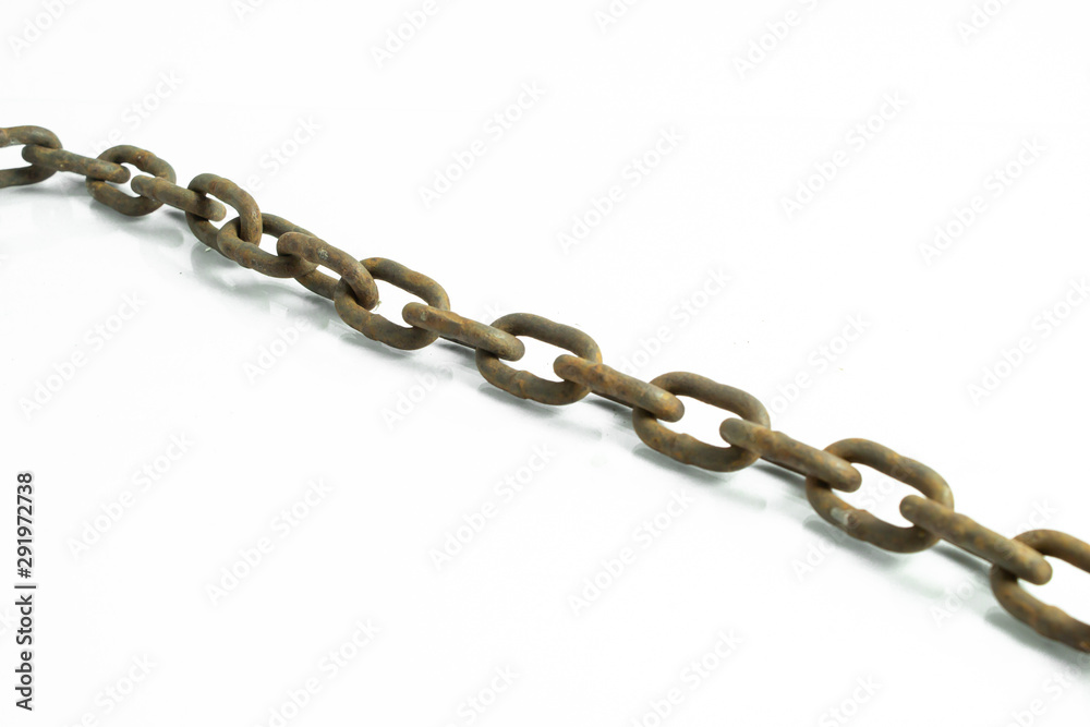 Obraz premium chain isolated on white background
