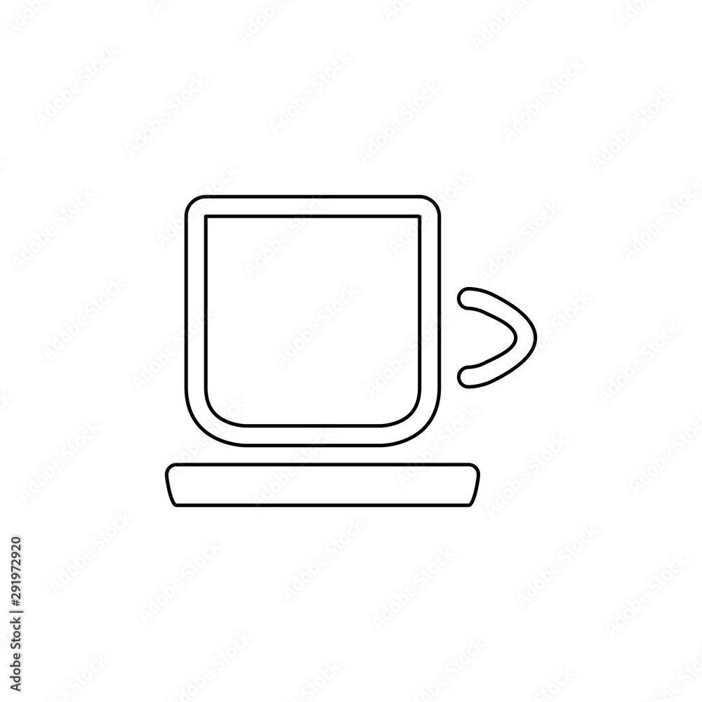 Coffe cup icon. Hot drink symbol Coffe cup icon. Hot drink symbol