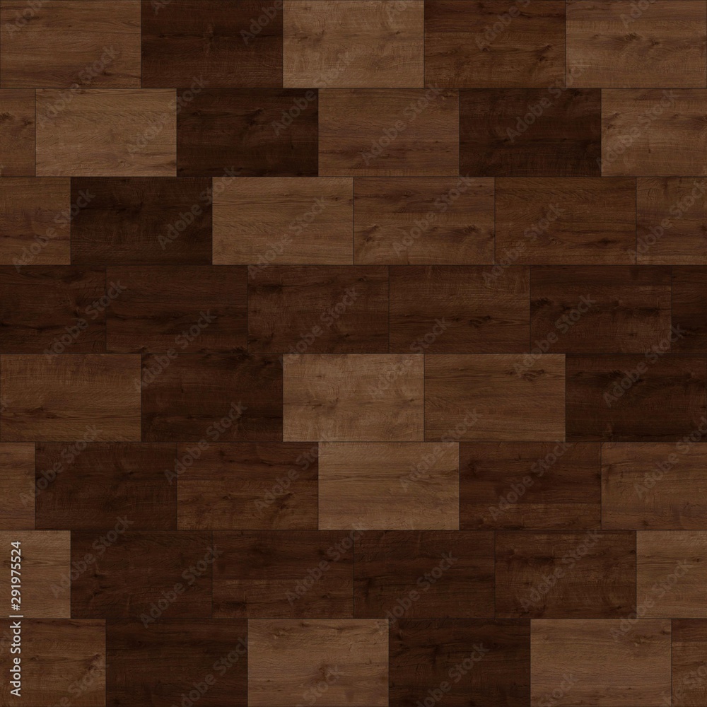 Obraz premium Seamless wood parquet texture linear deep brown