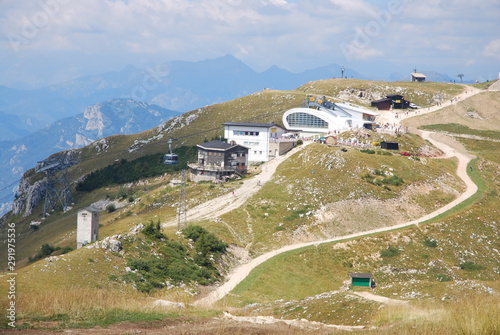 Funivia Malcesine-Monte Baldo  - Seilbahnstation am Berg Monte Baldo in Malcesine photo