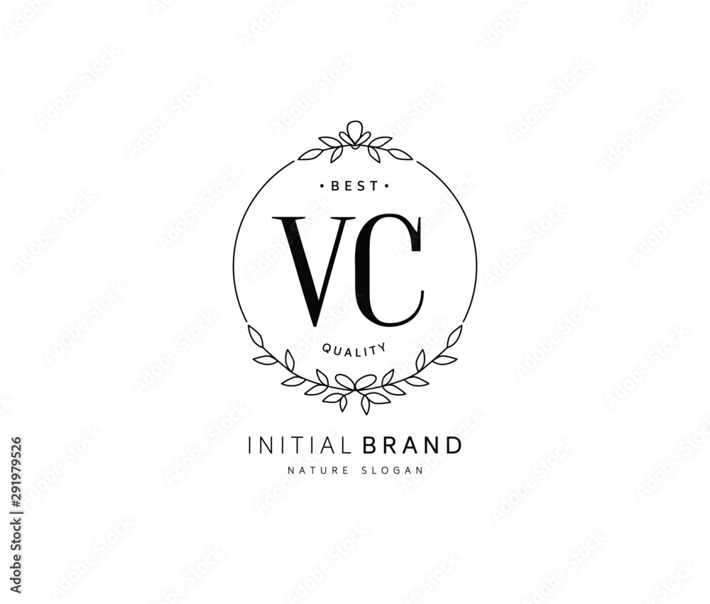 V C VC Beauty vector initial logo, handwriting logo of initial signature, wedding, fashion, jewerly, boutique, floral and botanical with creative template for any company or business. V C VC Beauty vector initial logo, handwriting logo of initial signature, wedding, fashion, jewerly, boutique, floral and botanical with creative template for any company or business.