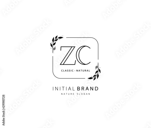 Z R ZR Beauty vector initial logo, handwriting logo of initial signature, wedding, fashion, jewerly, boutique, floral and botanical with creative template for any company or business.