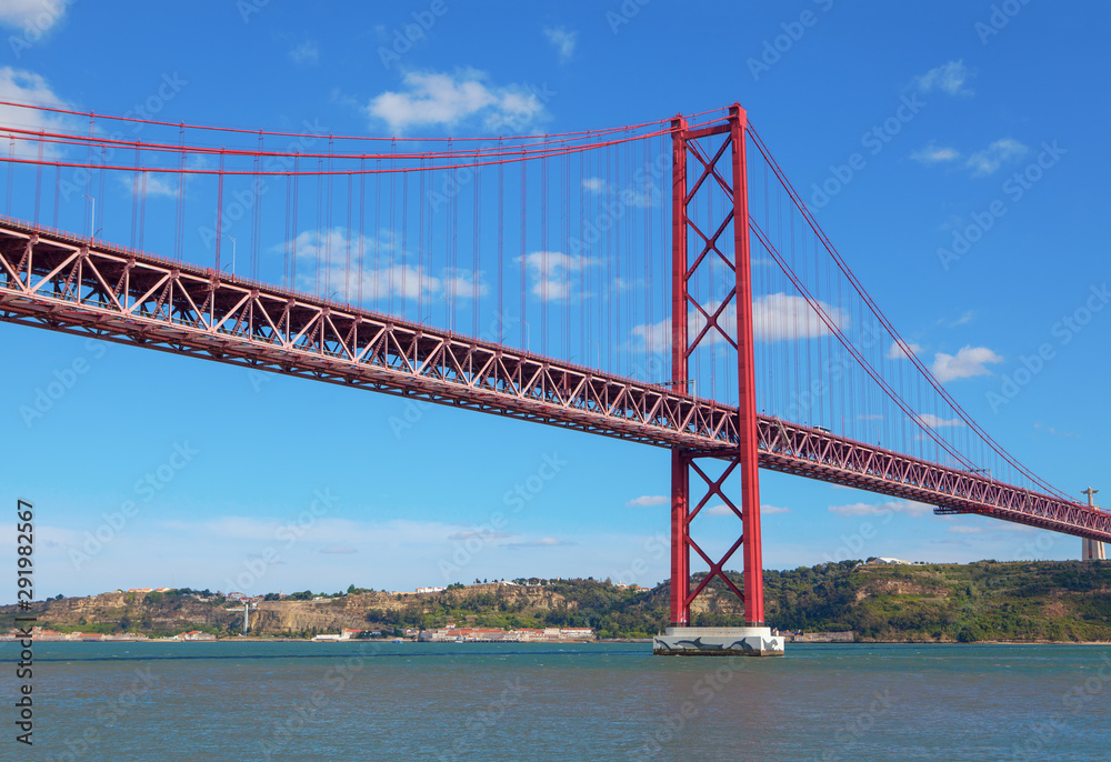 The 25th April Bridge in Lisbon, Portugal