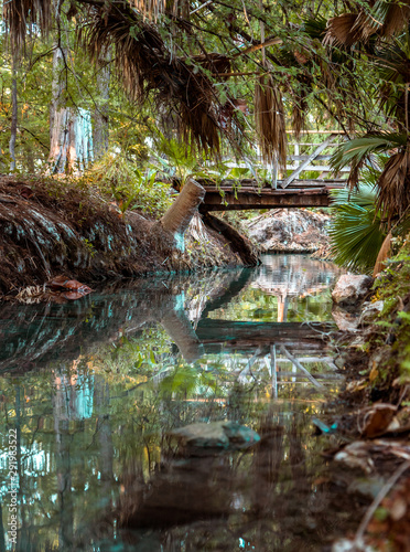 Media Luna lagoon in Rioverde, Mexico
