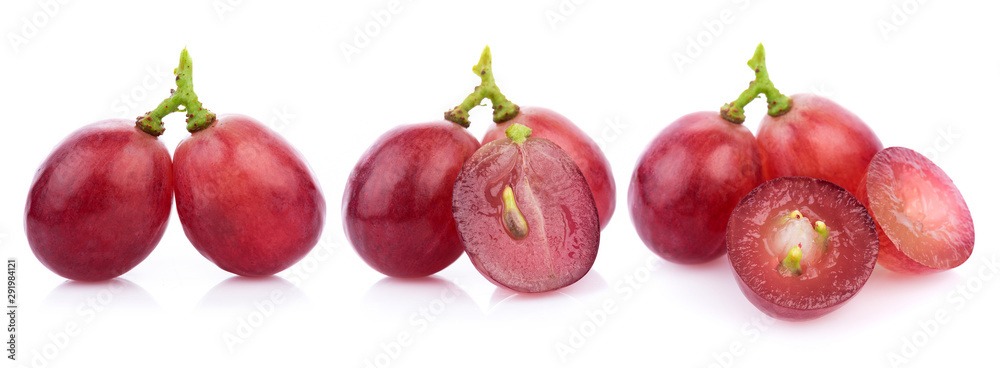 Ripe red grape isolated on white background Ripe red grape isolated on white background