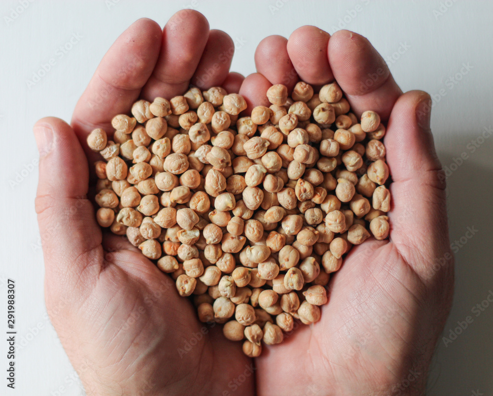Handful of chickpeas Handful of chickpeas