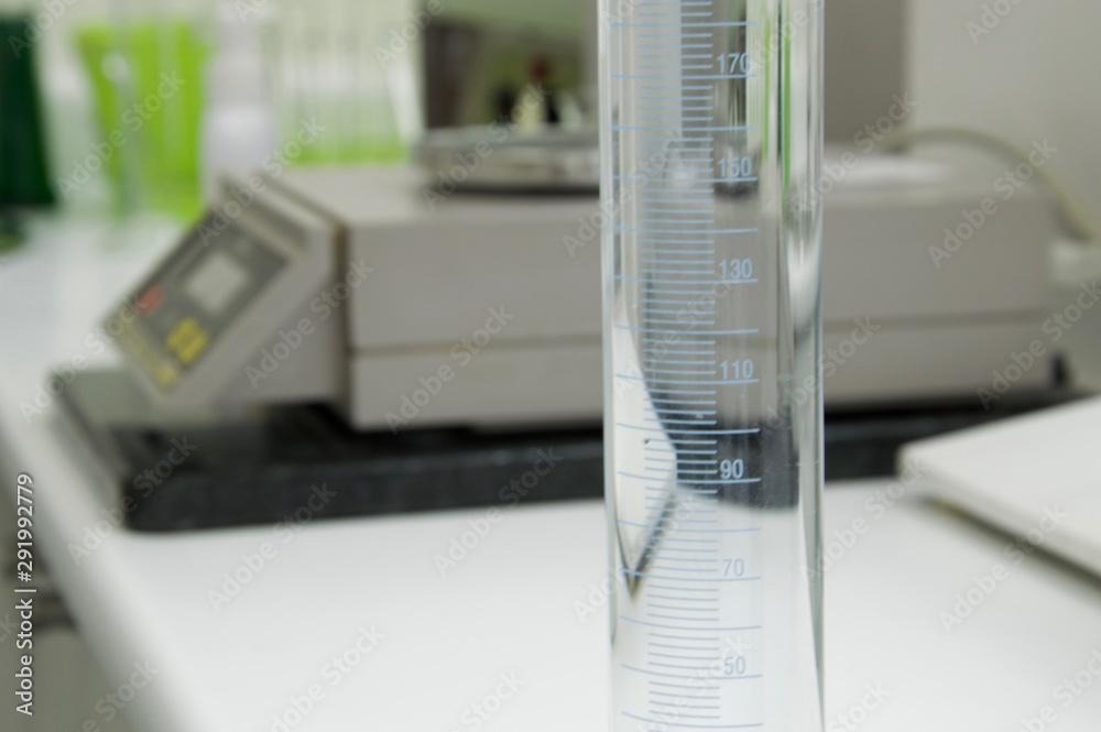 Test tube in the chemistry laboratory Test tube in the chemistry laboratory