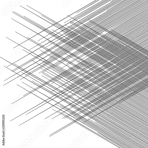 Matrix, grid, mesh pattern of intersecting irregular, dynamic lines. Trellis, lattice, grating illustration