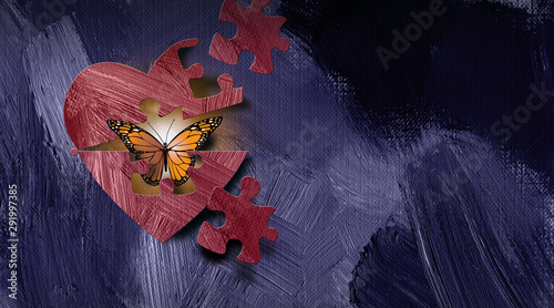 Graphic abstract butterfly ...