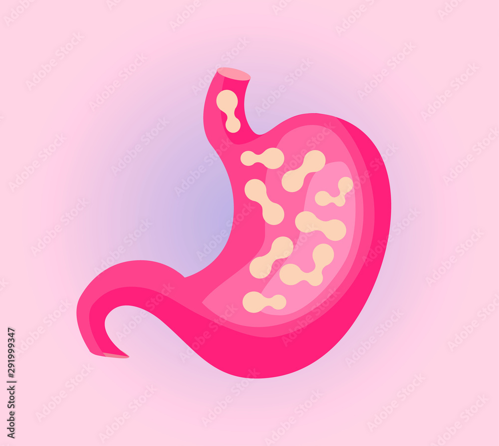 Probiotics bacteria fluid banner vector. Symbol of gut flora in healthy stomach, digestive system. Probiotics bacteria fluid banner vector. Symbol of gut flora in healthy stomach, digestive system.