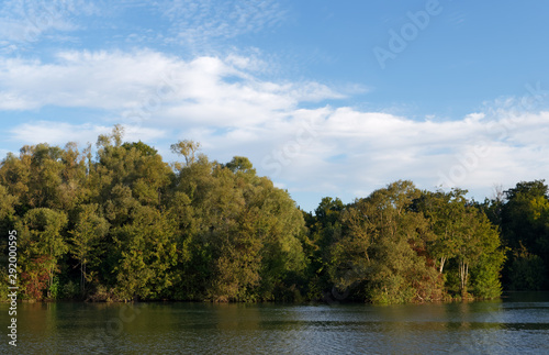 Seine river bank in la Bassée National nature reserve
