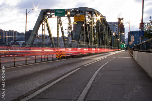 Bridge with traffic