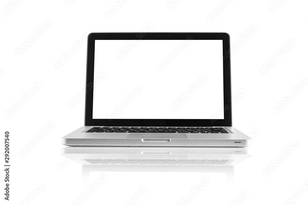Isolated computer desktop on white background Isolated computer desktop on white background