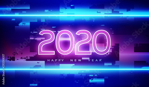 2020 Happy Year New Background.