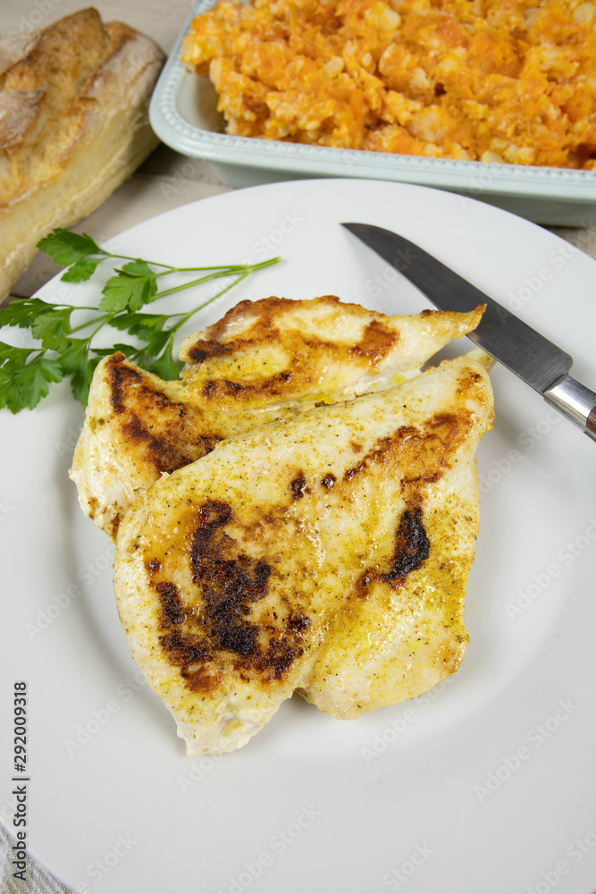 escalope de poulet grillée escalope de poulet grillée