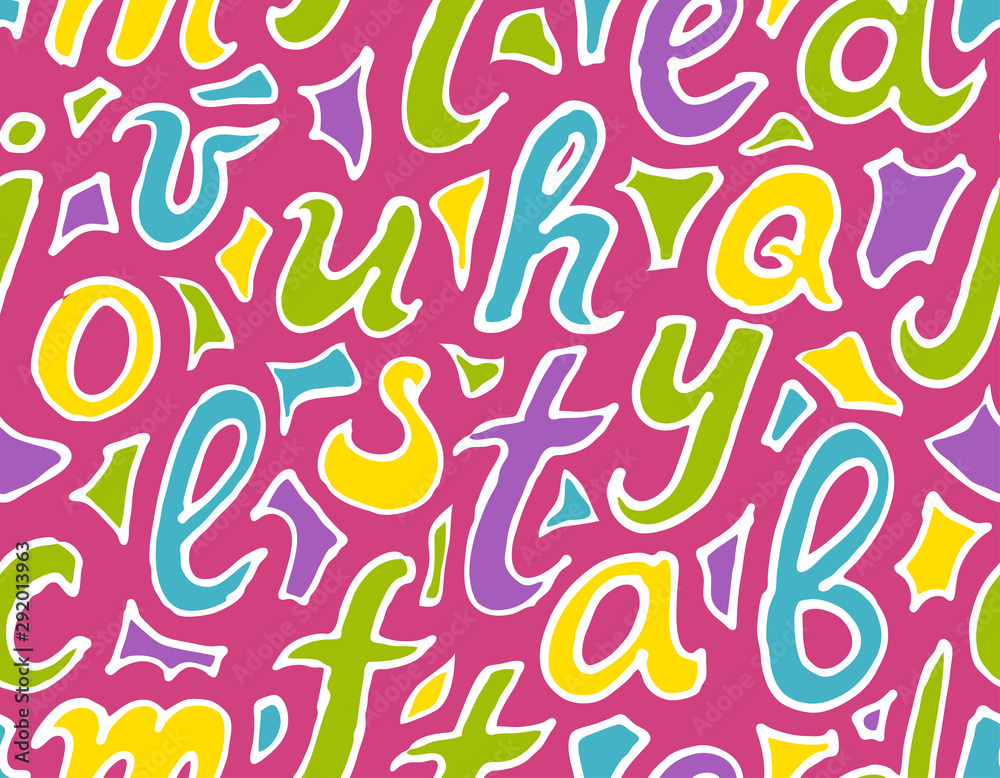 Letter seamless pattern Letter seamless pattern