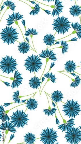 vertical cover. blue flowers on white background.  Fashionable bright templates for social networks, media stories, Wallpapers, banners, posters