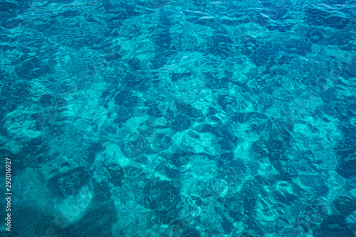 Sea or ocean blue water surface