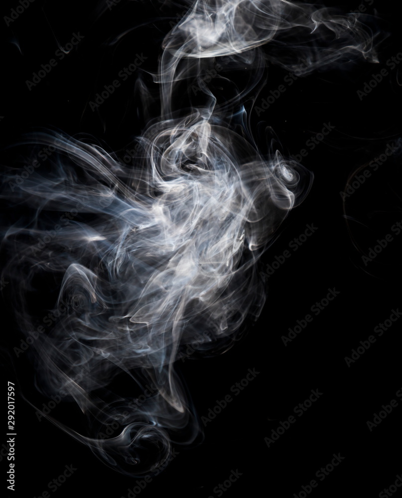 Obraz premium Smoke on black background