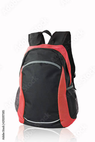 red backpack