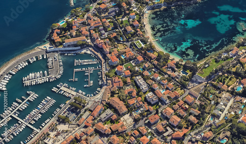 Cote d'azur nice from a bird's eye drone © ppicasso