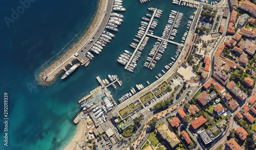 Cote d'azur nice from a bird's eye drone © ppicasso