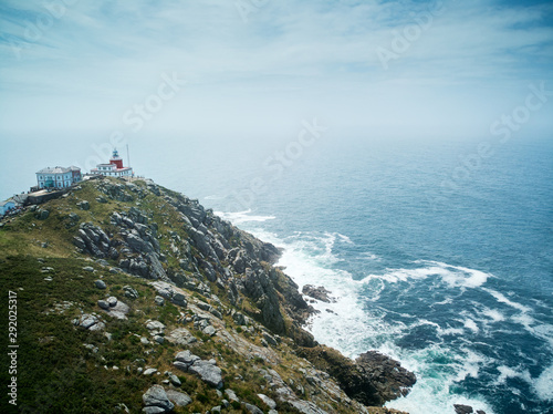 Lighthouse in Finisterre or Fisterra End Of The Old World photo