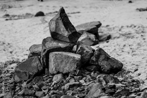 stones on beach