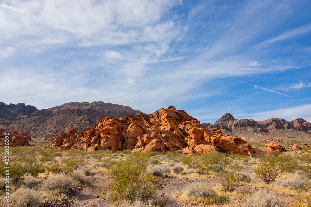 Beautiful landscape around Lake Mead National Recreation Area