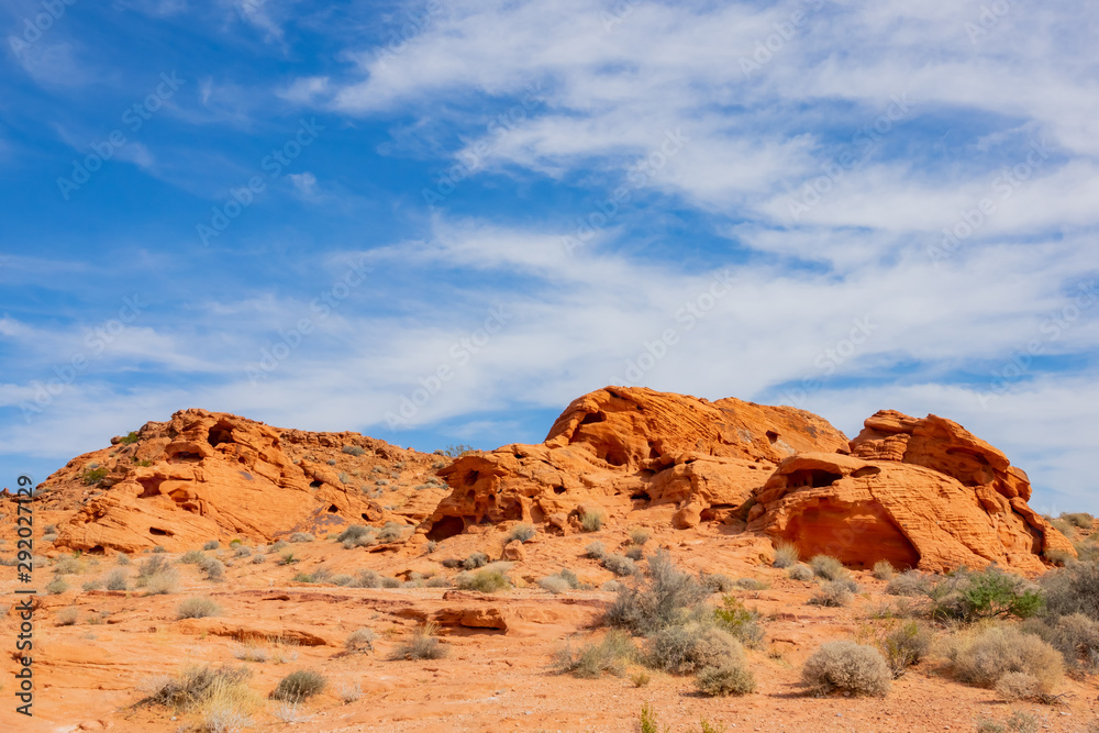 Beautiful landscape around Valley of Fire State Park