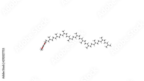 Rotating ubiquinone molecular structure video photo