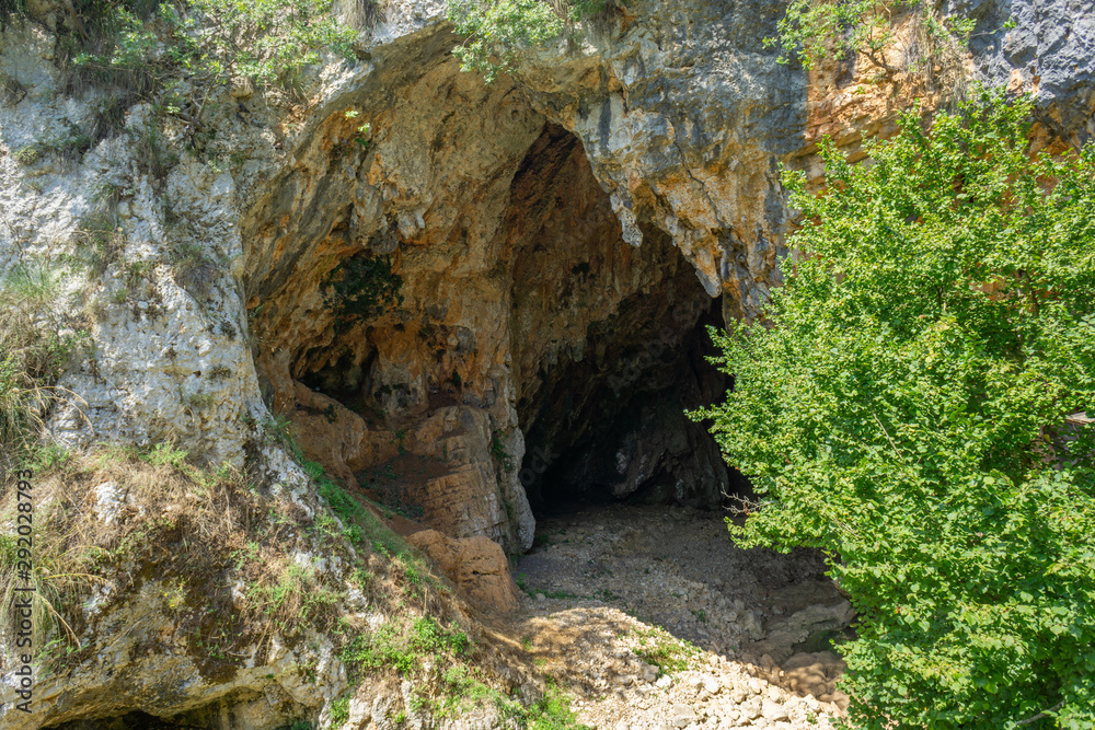 Entrance of Pastena Caves (Grotte di Pastena) are a karst cave system located in the municipality of Pastena, in the province of Frosinone, Lazio, Italy. 