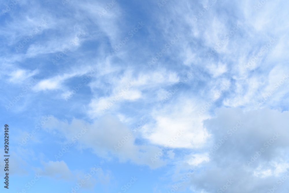 splendid cloudscape on a summer clear sky