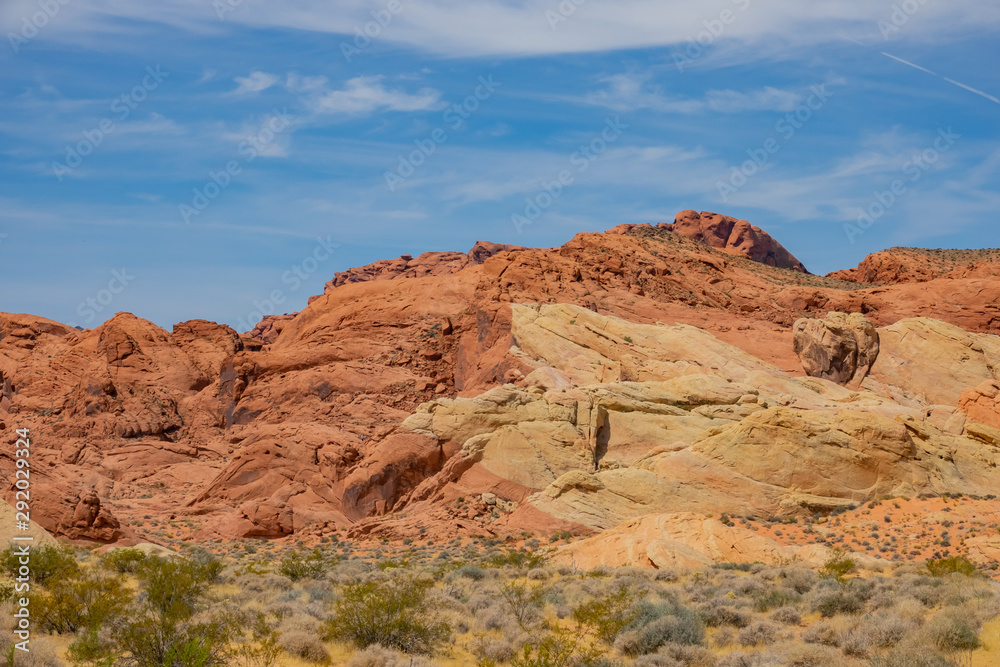 Beautiful landscape around Valley of Fire State Park