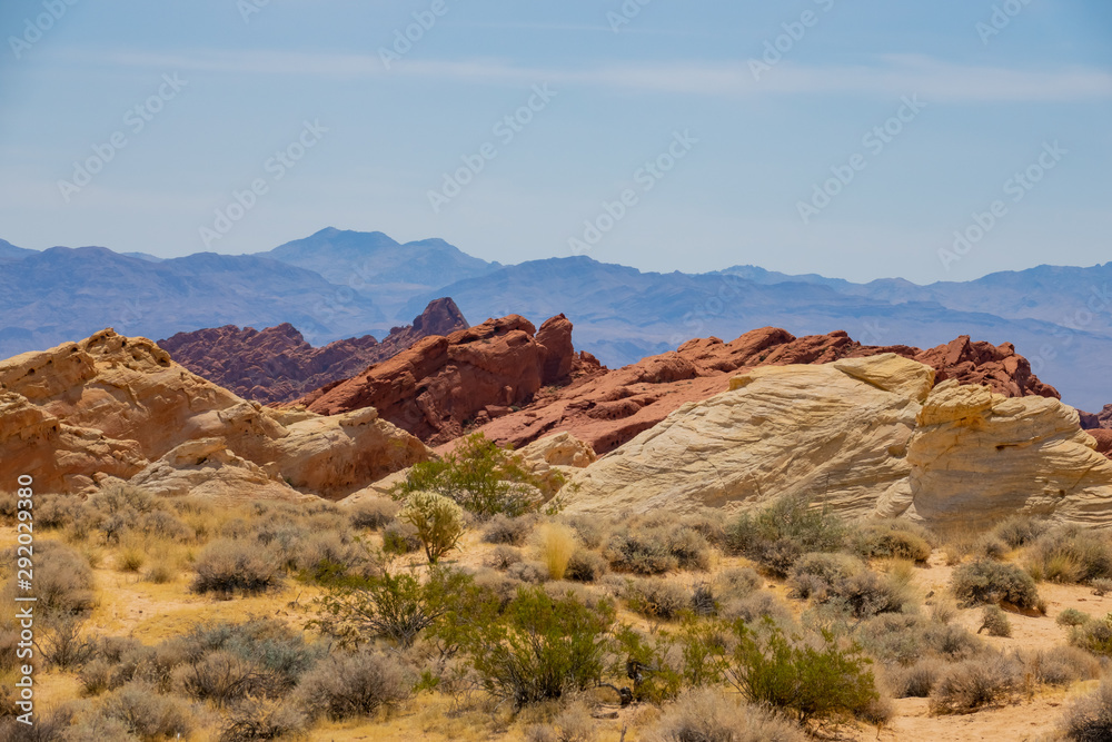 Beautiful landscape around Valley of Fire State Park