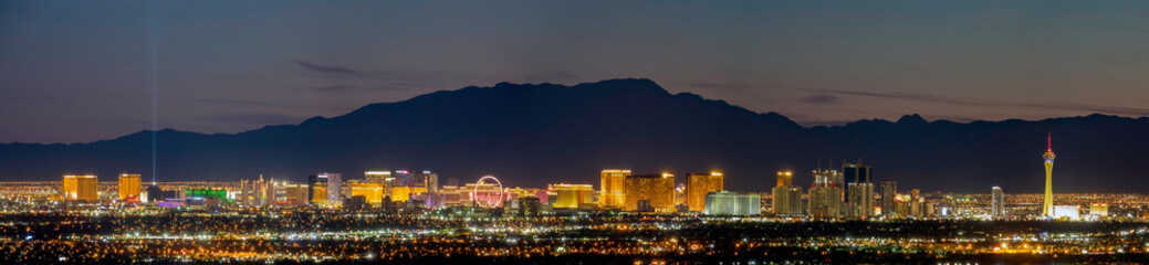 Keuken achterwand Las Vegas Luchtfoto Las Vegas Strip nachts  © Kit Leong