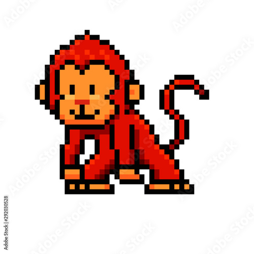 Mono Arte de Pixeles        