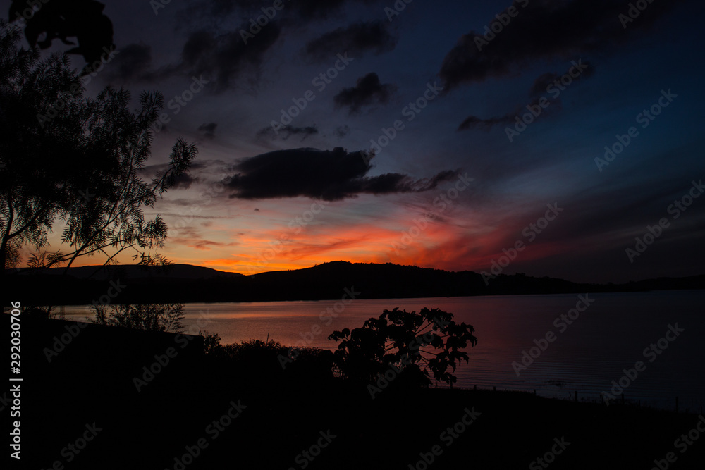 Sunset at furnas Dam Sunset at furnas Dam
