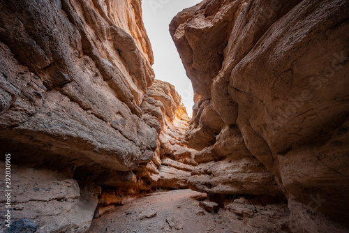 Hiking in the White Owl Canyon of Lake Mead National Recreation Area