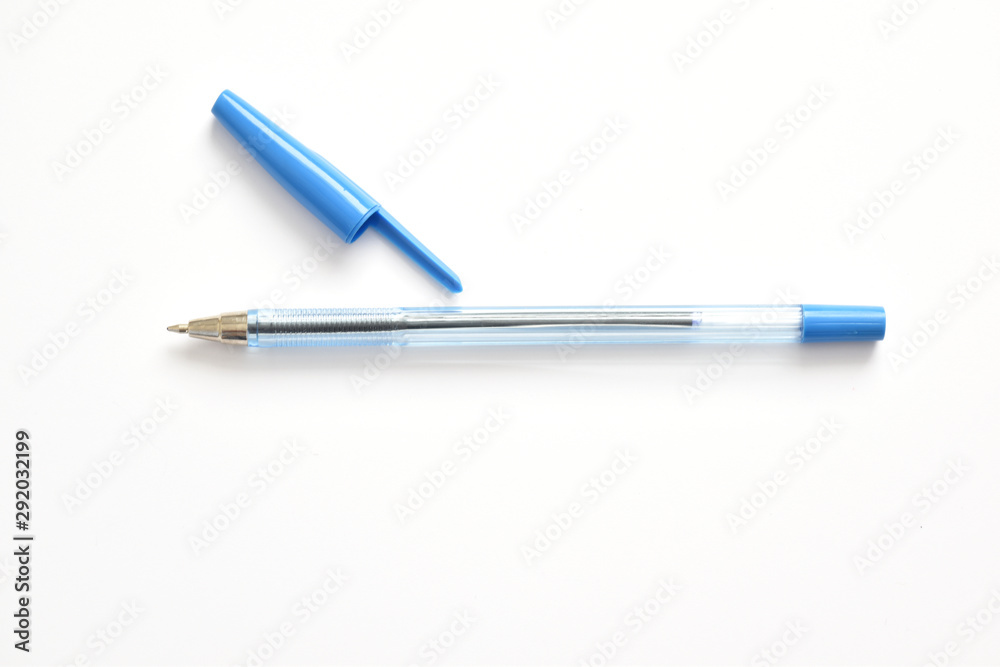 pen on a white background