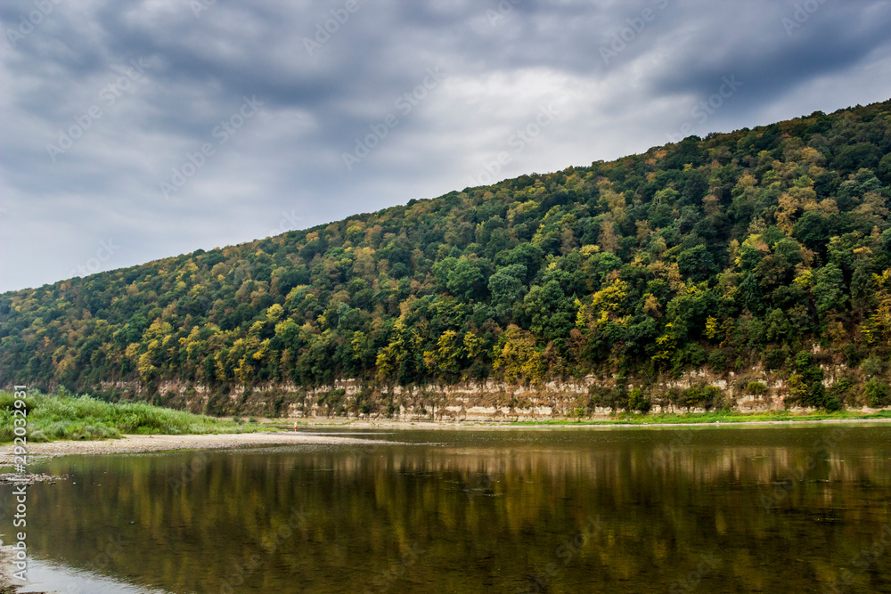 Dniester river landscape