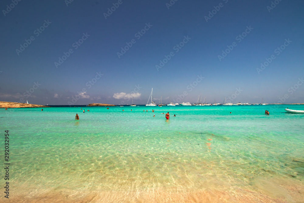 boat on the beach formentera