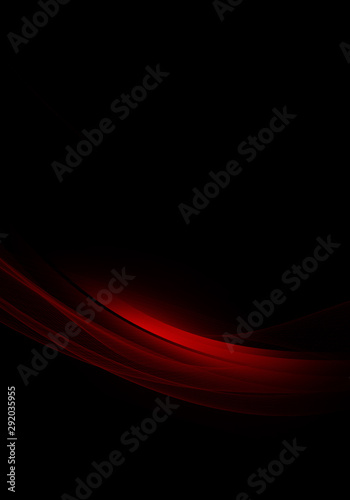 Abstract background waves. Black and red abstract background