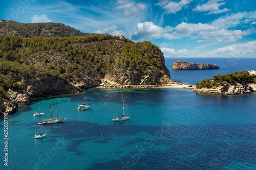 Puerto de San Miguel bay, Ibiza, Spain