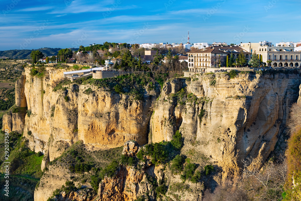 Fototapeta premium Ronda - View from Mirador de Maria Auxiliadoira, Spain