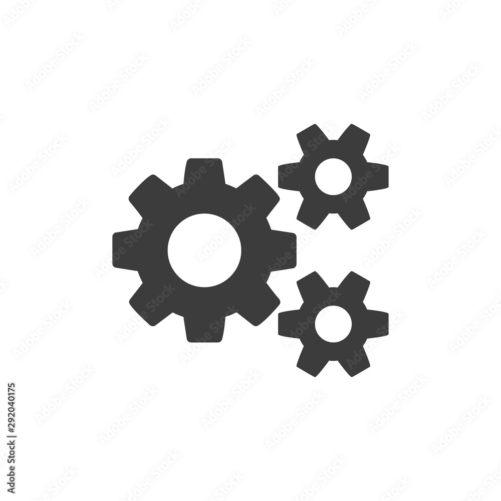 Settings icon. Simple flat style outline maintenance icon. Gear icon symbol Settings icon. Simple flat style outline maintenance icon. Gear icon symbol