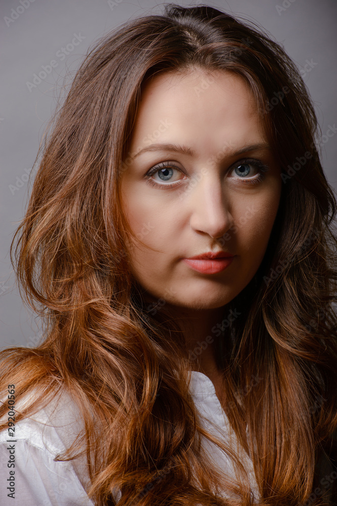 young woman portrait in studio young woman portrait in studio